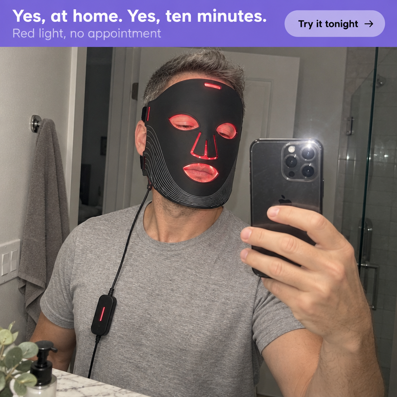 LED Red Light Therapy Face Mask