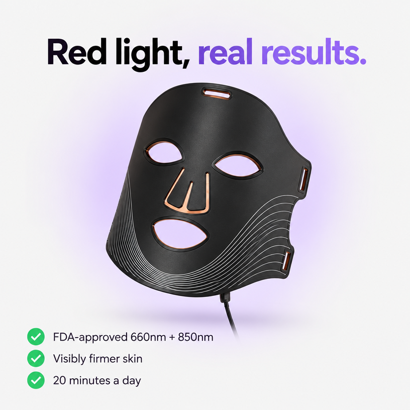 LED Red Light Therapy Face Mask